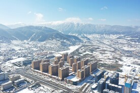 会泽城市天骄雪景