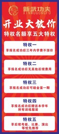 功夫展架 易拉宝 武术展架