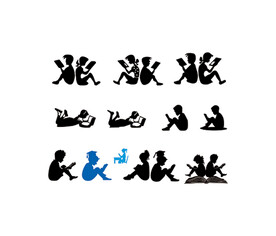 男女剪影