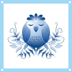 尊贵的鸟儿卡通矢量图素材