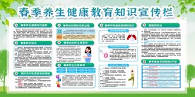 春季健康宣传栏