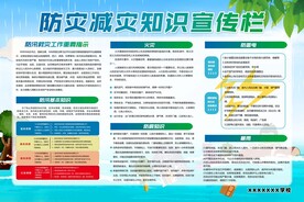 防灾减灾知识宣传栏