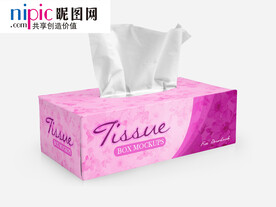 纸抽盒样机图片