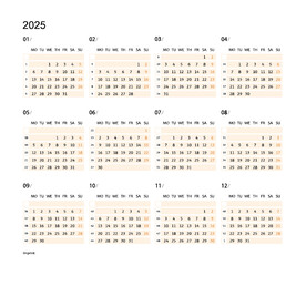 2025年年历