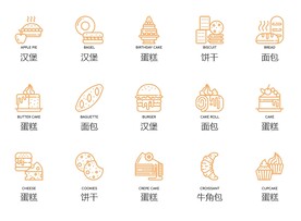 甜品蛋糕图标