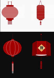 灯笼设计素材源文件