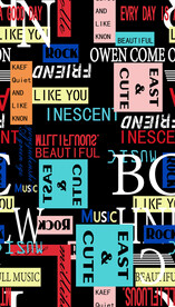 字母乱花