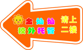 方向指示贴