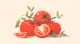 番茄插画