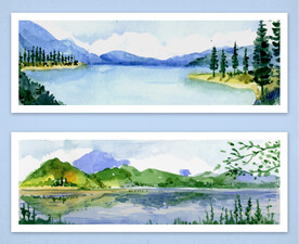 水彩风景