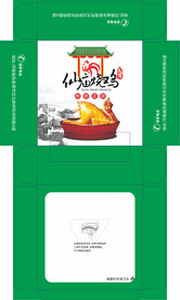 仙庙烧鸡抽纸盒纸巾盒