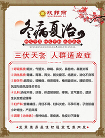 冬病夏治海报