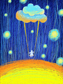 梦幻风景插画         