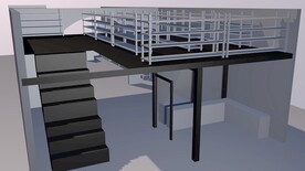 C4D楼梯效果图