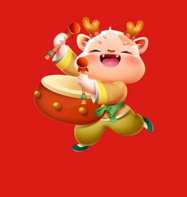 手绘卡通小龙