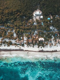 海岛鸟瞰图
