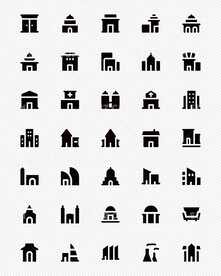 建筑图标