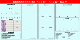 社区三公开三公告公示栏