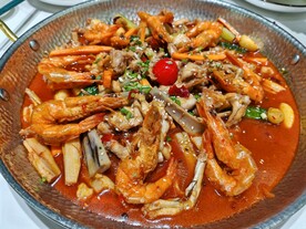 干锅莲藕基围虾