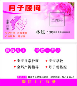 月嫂顾问名片