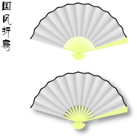 折扇国风纸扇AI文件