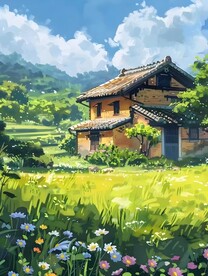 乡村油画