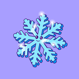 矢量卡通雪花