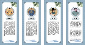 古代廉政人物分享展板