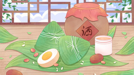 端午节插画          