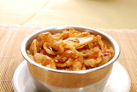 咸鱼肉片饭 