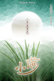 传统节日小满宣传海报二十四节气