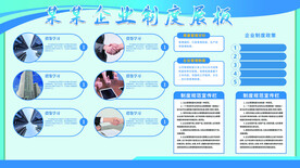 企业制度展板