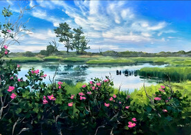 自然山水风景油画