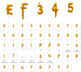 黄金字体