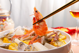 海鲜锅大虾
