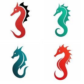 海马简约logo设计组图