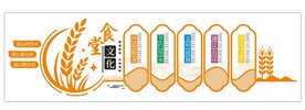 校园食堂珍惜粮食文化墙 