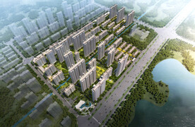 地产建筑鸟瞰图