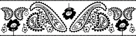 黑白复古花纹
