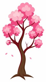 樱花平面插图