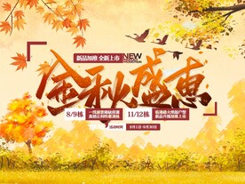 金秋盛惠海报  