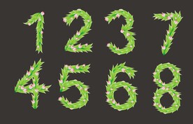 植物数字效果