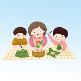  包粽子 