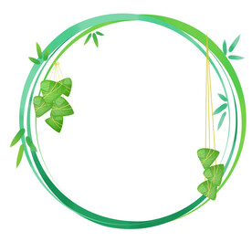  粽子圆框 