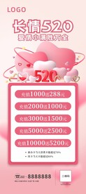 520充值活动展架