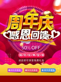 周年庆感恩回馈