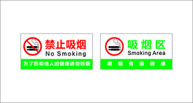 禁止吸烟 吸烟区牌子