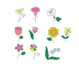 花 失量图