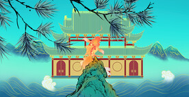 国潮建筑插画 