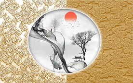 中式背景墙 